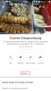 wisata kuliner kaki lima di Bandung